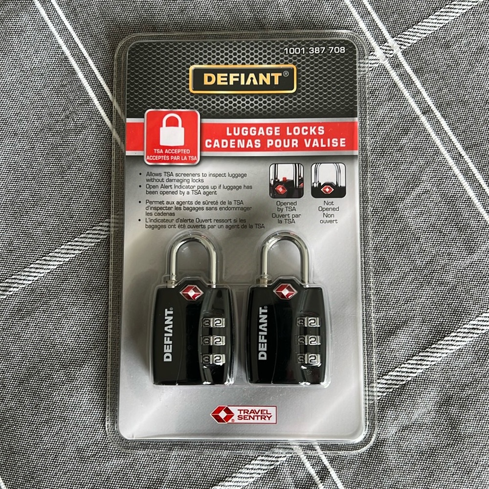 Luggage Locks TSA approved NEW still in plastic packaging.